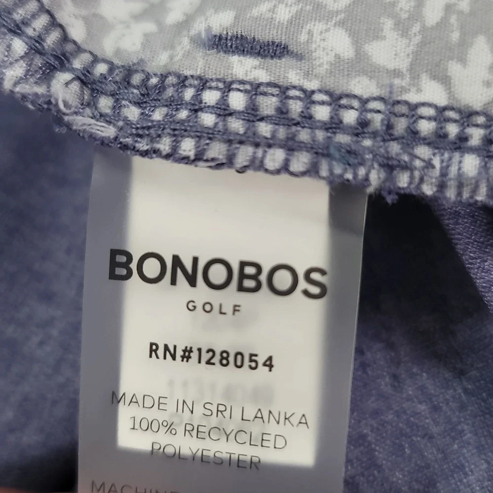 Bonobos Mens Blue Heathered Performance Tech Chinos Five Pocket Golf Pants 35